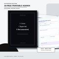 [Educational Assistant Daily Agenda] “ I Came. I Supported. I Documented” (EA)