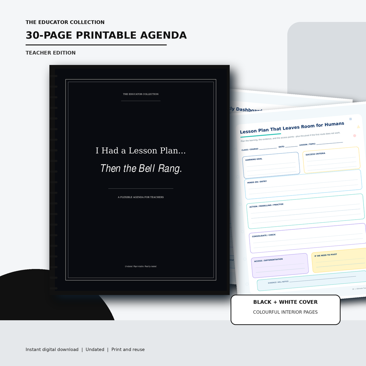 [Teachers Daily Agenda] “I had a lesson plan, then the bell rang”